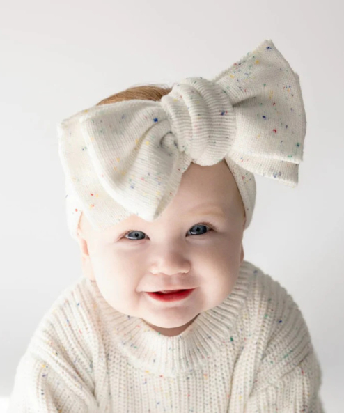 KNIT TOPKNOT HEADBAND - CUPCAKE